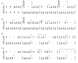 从开始到现在钢琴简谱-数字双手-张信哲