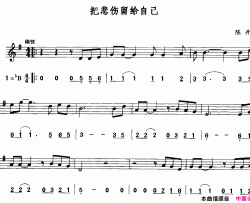 把悲伤留给自己简线合谱简谱