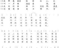 比得亚娜在漂布简谱
