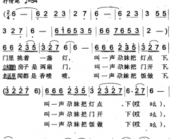 远方的阿哥回来了简谱
