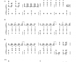 ときめきポポロン钢琴简谱-数字双手-チマメ队