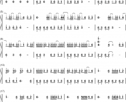 只因你太美钢琴简谱-数字双手-蔡徐坤