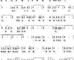 唐山过台湾简谱-故事影片《唐山过台湾》主题歌