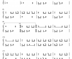 致爱丽丝钢琴简谱-数字双手-贝多芬