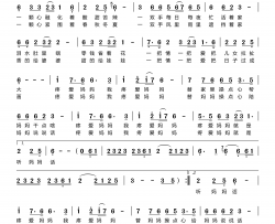 疼爱妈妈简谱(歌词)-耿伟华演唱-谱友宋友三上传