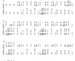 强军战歌钢琴简谱-数字双手-阎维文