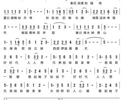 撸起袖子加油干简谱-刘和刚演唱-小叶子制谱