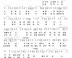 腾飞吧长江简谱-盛平章词/盛平章曲