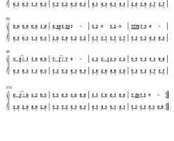 老妹儿钢琴简谱-数字双手-柯羽