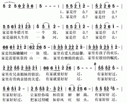 有家好好过简谱(歌词)-吕继宏演唱-秋叶起舞记谱上传