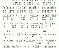 回望草原简谱-哈布尔演唱