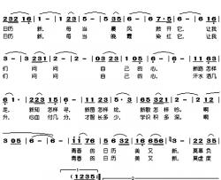 青春的日历简谱-于淑珍演唱