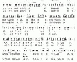 重回桃花盛开的地方简谱(歌词)-乔军演唱-秋叶起舞记谱上传