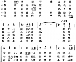 [前苏联]横过辽阔的草原合唱简谱