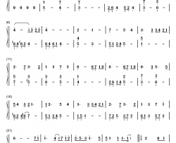 曾经守候钢琴简谱-数字双手-张碧晨