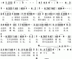 西藏情歌简谱(歌词)-拥江帆演唱-秋叶起舞记谱上传