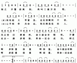 送别简谱-陈楚良词 杨明国曲