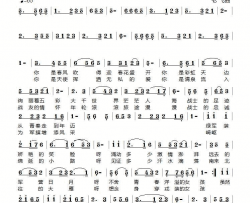 职业女兵赞为职业女军人而作简谱-马庆红演唱-银燕/老飞词曲