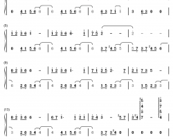 寂しい夜钢琴简谱-数字双手-三轮学