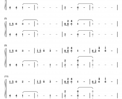 Scars钢琴简谱-数字双手-Nils Frahm DJ Shadow