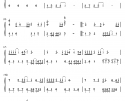 若即若离钢琴简谱-数字双手-孙楠