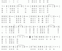 广玉兰之恋简谱(歌词)-董文华演唱-秋叶起舞记谱