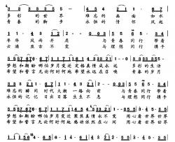 用心看世界简谱-江鑫词/姜明程曲