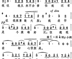 米开拉的咏叹调“我说我从来不会害怕”选自歌剧《卡门》简谱