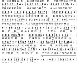 妈妈酿的酒简谱-张铭演唱-万心/万心词曲