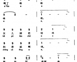 听我歌声你站起来简谱-声萨香娘、苗族扛仙歌调