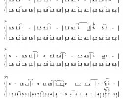 许愿钢琴简谱-数字双手-梁咏琪 古巨基