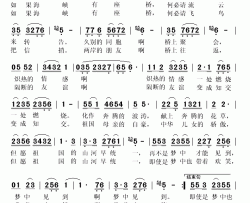 如果海峡有座桥简谱(歌词)-李谷一演唱-秋叶起舞记谱