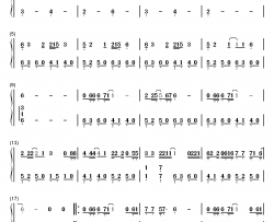 清明上河图钢琴简谱-数字双手-李玉刚