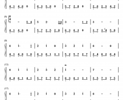 月神钢琴简谱-数字双手-班得瑞