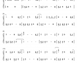 蝶梦花雾雨钢琴简谱-数字双手-VK克