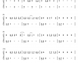 恋弾けました钢琴简谱-数字双手-ゆず