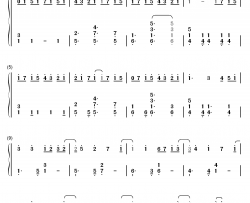 ほうき星钢琴简谱-数字双手-ユンナ