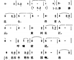 祖国啊！我的母亲简谱-马纪梁词/焦凯曲