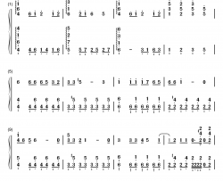 かなしいうれしい钢琴简谱-数字双手-frederic