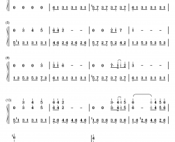 Hatsukoi钢琴简谱-数字双手-久石让