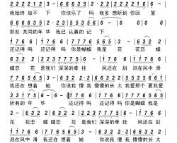 我还在想着她简谱-紫月亮词/朱兴明曲