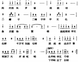 妯娌俩啦呱简谱