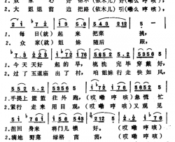 大挑菜简谱