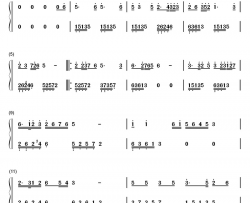 绣红旗钢琴简谱-数字双手-任桂珍