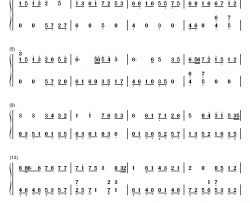 君に贈る詩钢琴简谱-数字双手-DUFF