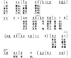 坚决打他不留情 简谱-邢也、劫夫词词/劫夫曲