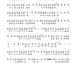 曾经的你简谱-许巍演唱-许巍/许巍词曲