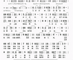 五百次回眸简谱(歌词)-田跃君演唱-桃李醉春风记谱