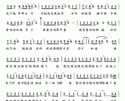 想你想疯了简谱