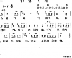 白鹭飞翔简谱